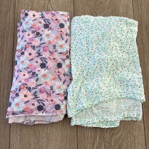 Copper Pearl swaddle and organic cotton swaddle